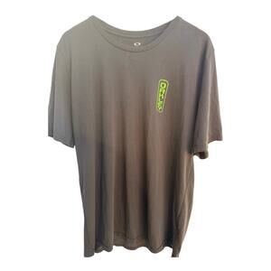Oakley OCP Logo T Shirt Mens XXL Regular Fit Black Green Graphic